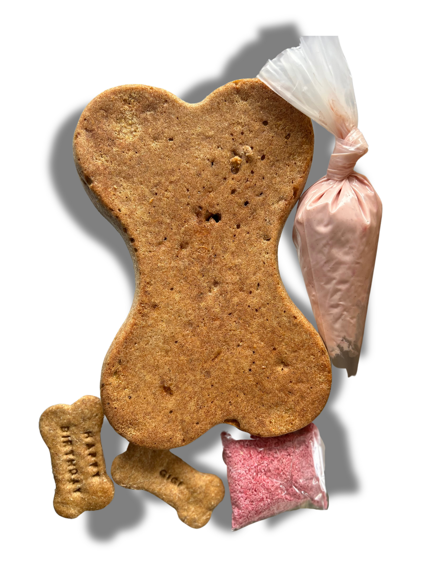 Bone Shaped Birthday Cake