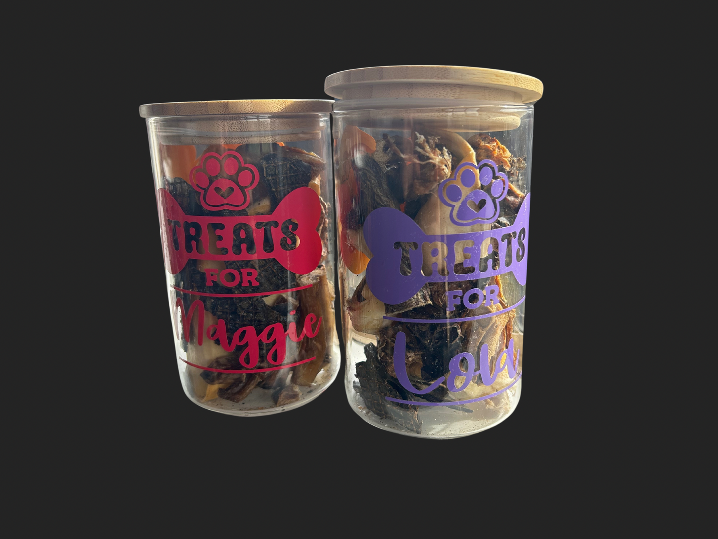 Personalised Dog Treat Jars
